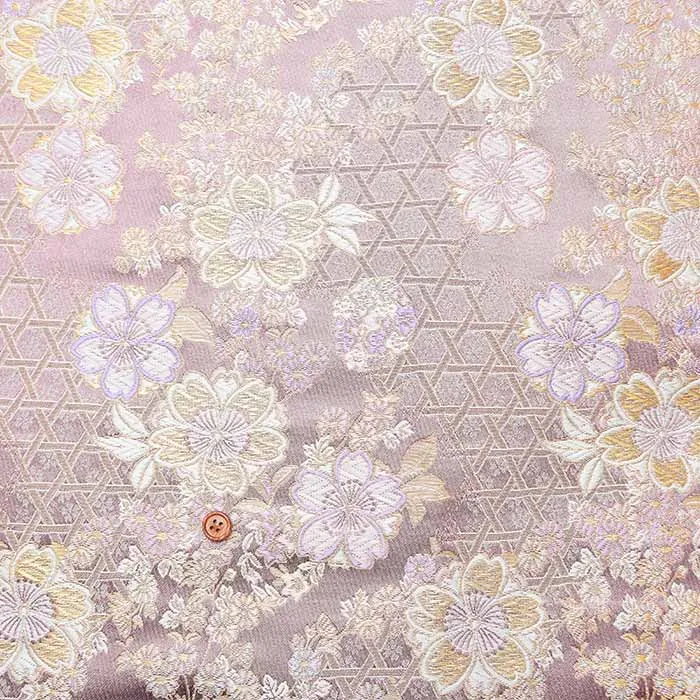 金襴　篭目花