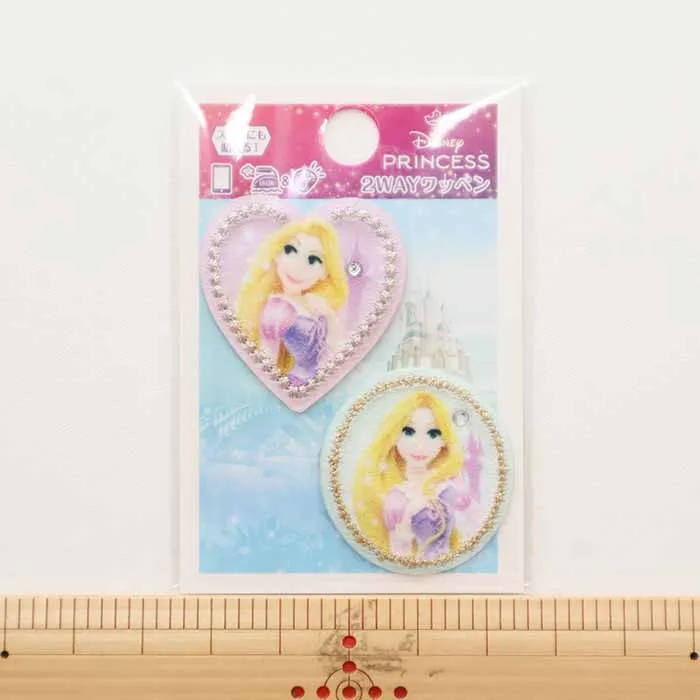 2wayワッペン ディズニープリンセス キラキラ ラプンツェル