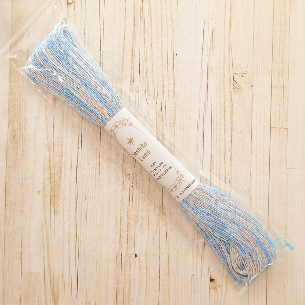 刺し子糸 Sashiko Lame 40m カラフル